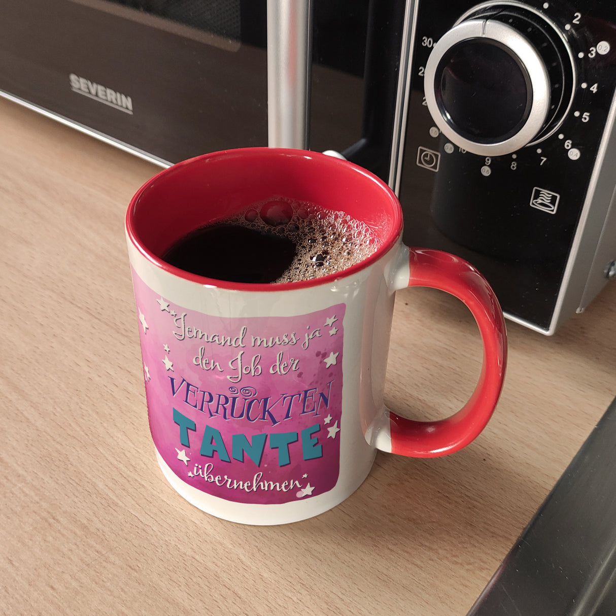 Lustiger Kaffeebecher für verrückte Tanten