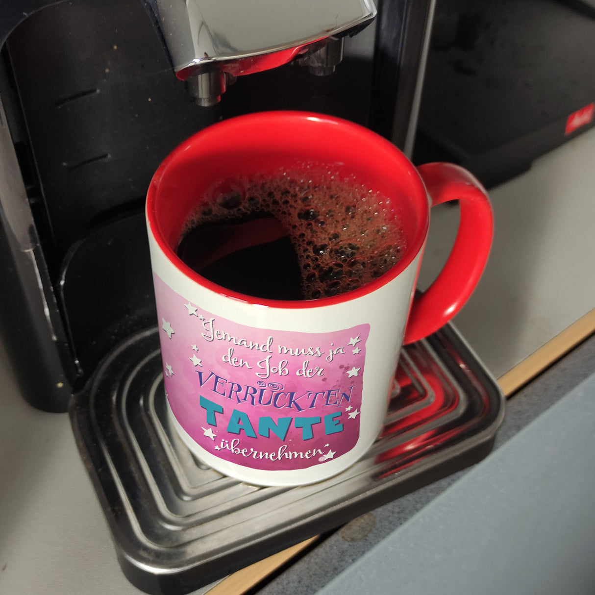 Lustiger Kaffeebecher für verrückte Tanten
