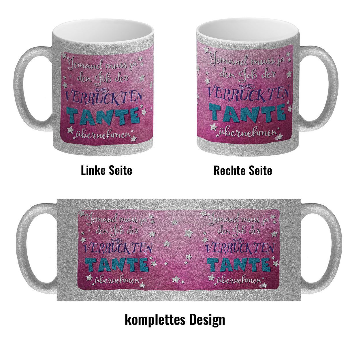 Lustiger Kaffeebecher für verrückte Tanten