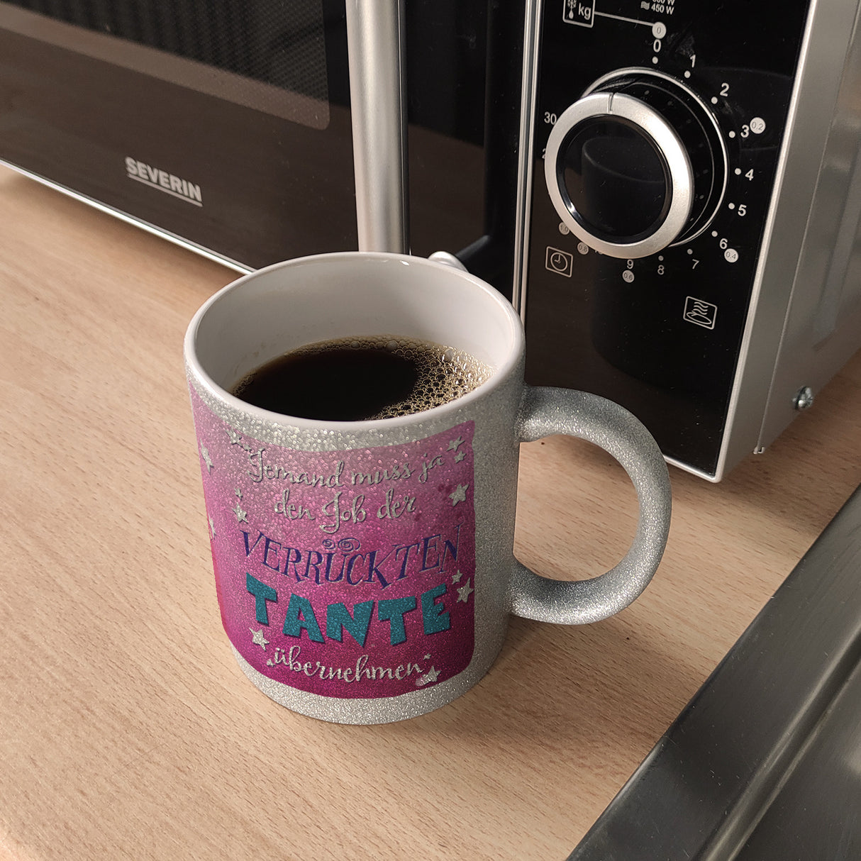 Lustiger Kaffeebecher für verrückte Tanten