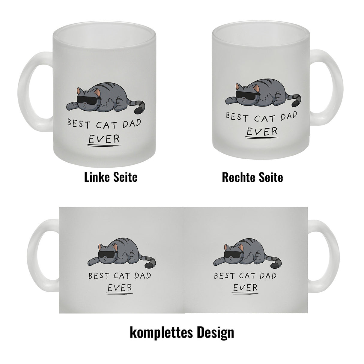 Best cat dad ever Katzen Kaffeebecher