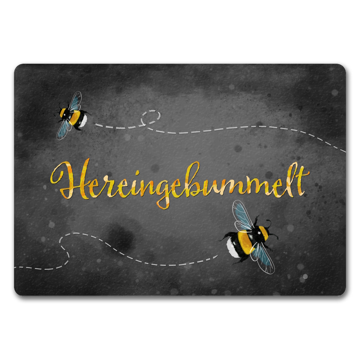 Hereingebummelt Hummel Fußmatte