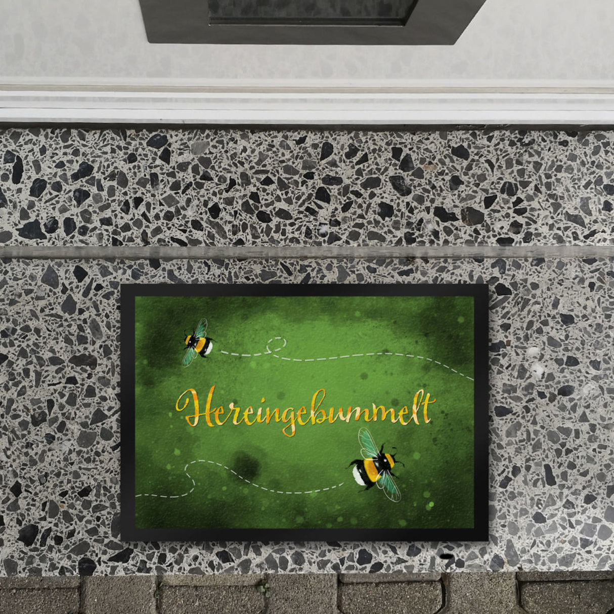 Hereingebummelt Hummel Fußmatte