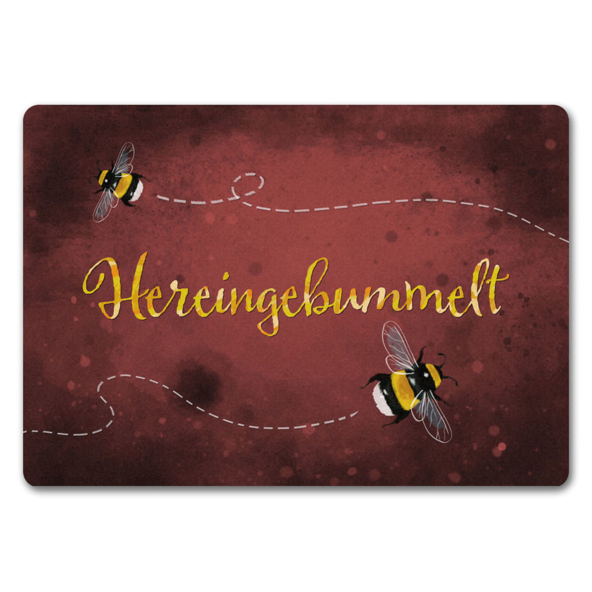 Hereingebummelt Hummel Fußmatte