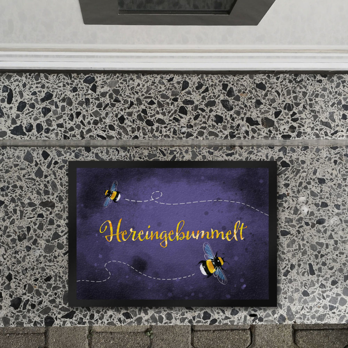 Hereingebummelt Hummel Fußmatte