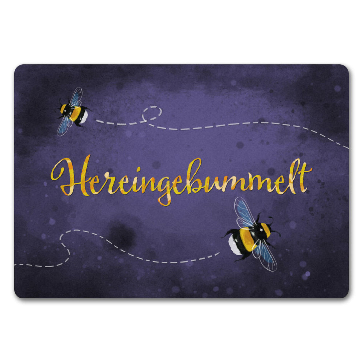 Hereingebummelt Hummel Fußmatte
