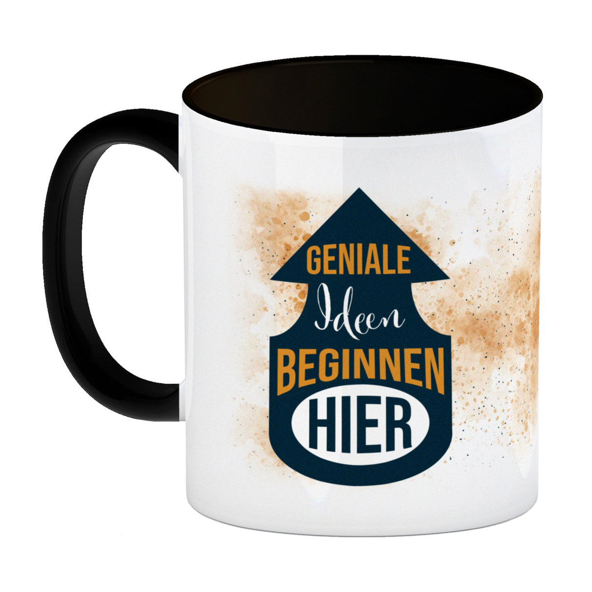 Geniale Ideen beginnen hier Kaffeebecher