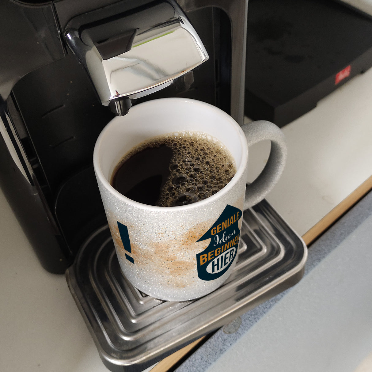Geniale Ideen beginnen hier Kaffeebecher
