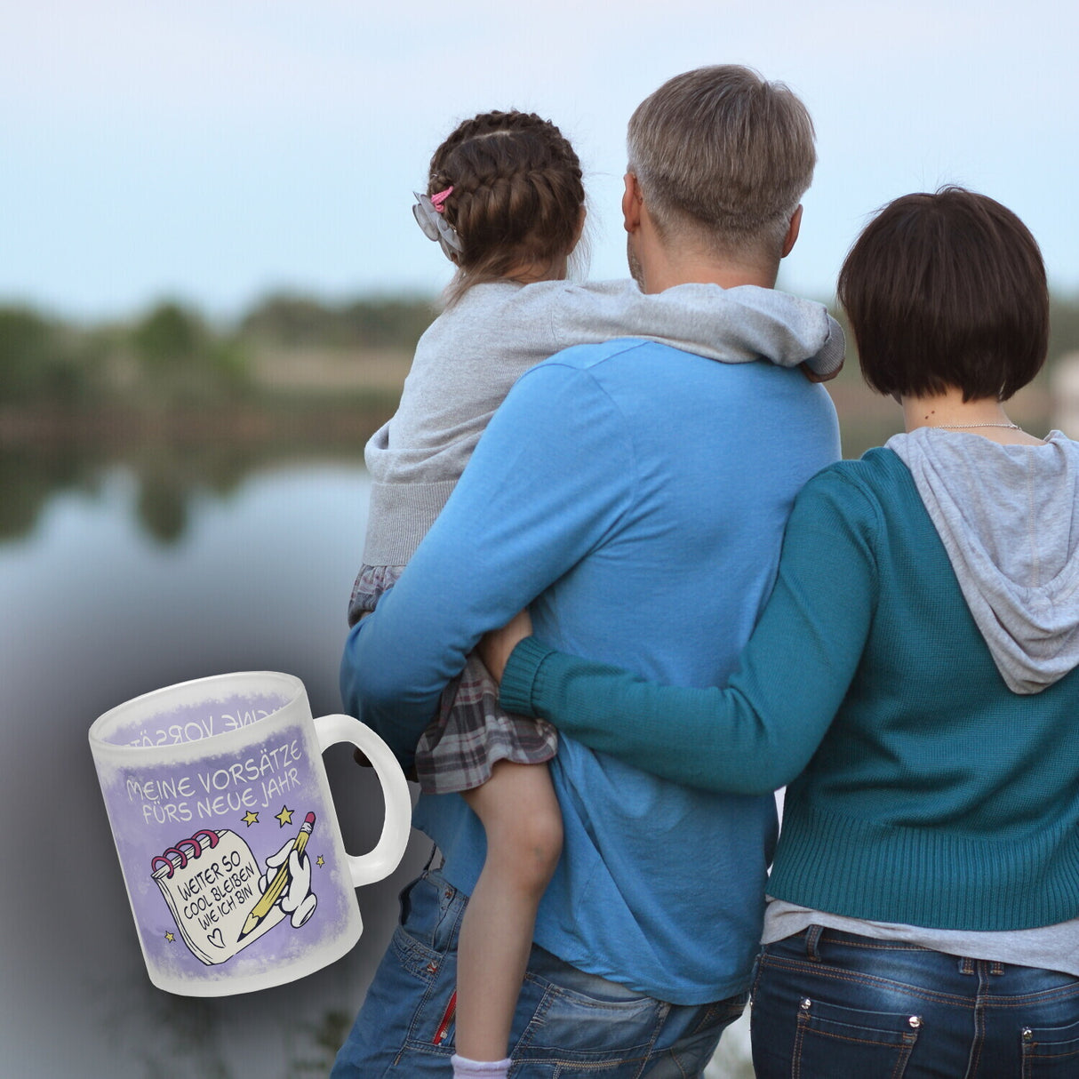 Vorsätze fürs neue Jahr Kaffeebecher mit ironischem Spruch