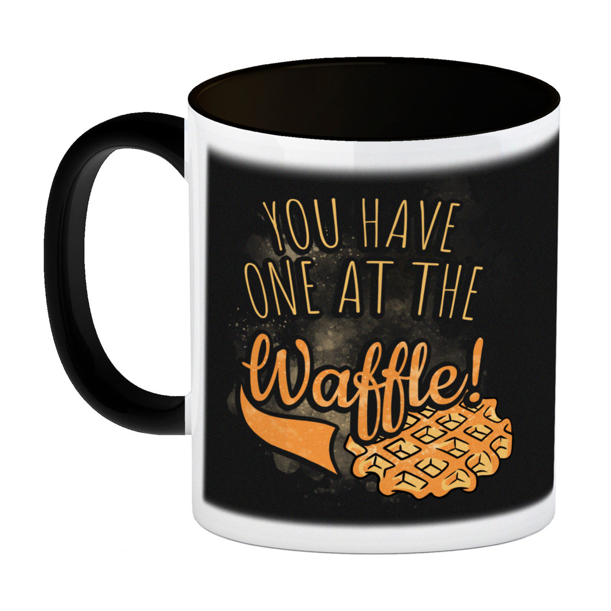 You have one at the waffle Kaffeebecher in Denglisch