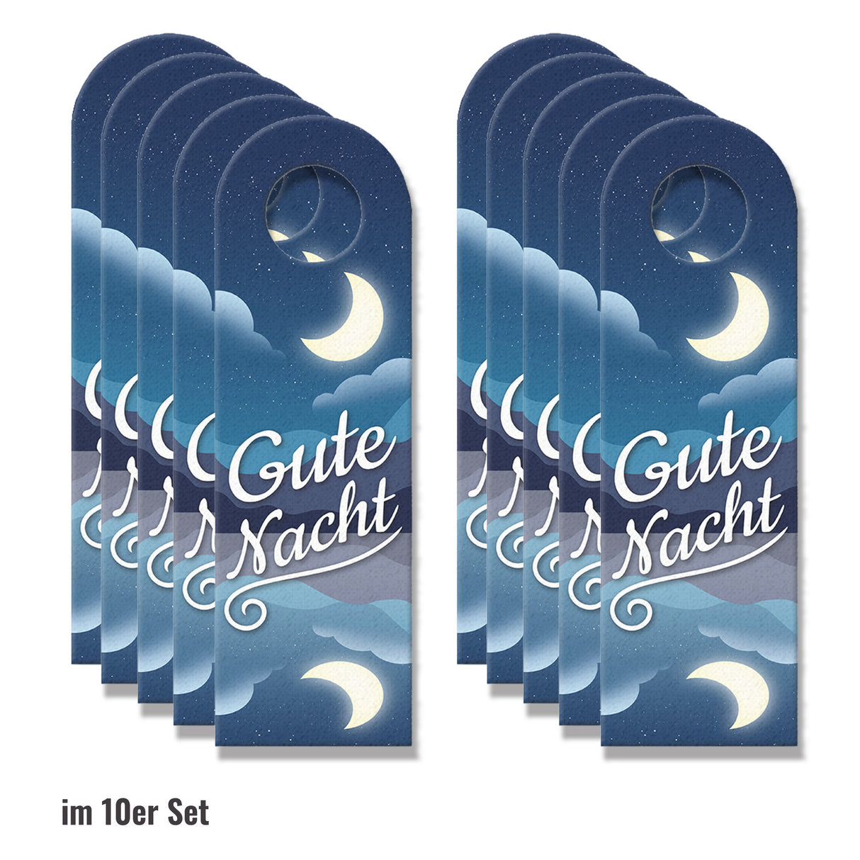 Gute Nacht oder Guten Morgen Türhänger