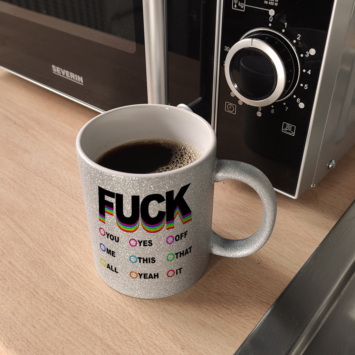 Fuck verschiedene Launen Kaffeebecher zum Ankreuzen