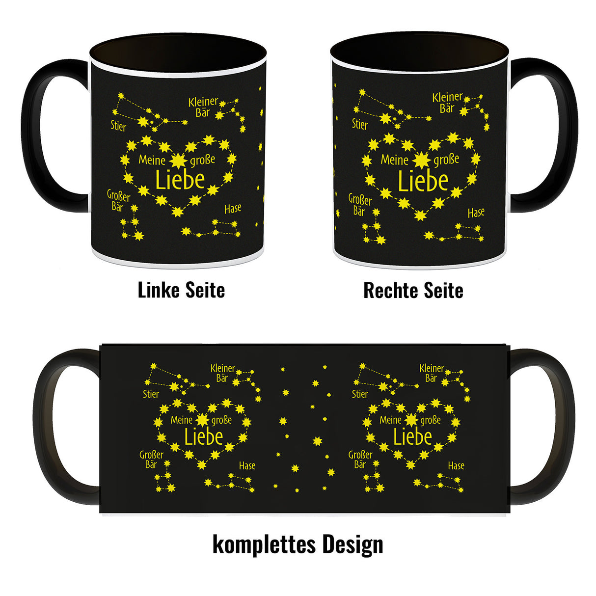 Sternbild Meine große Liebe Kaffeebecher