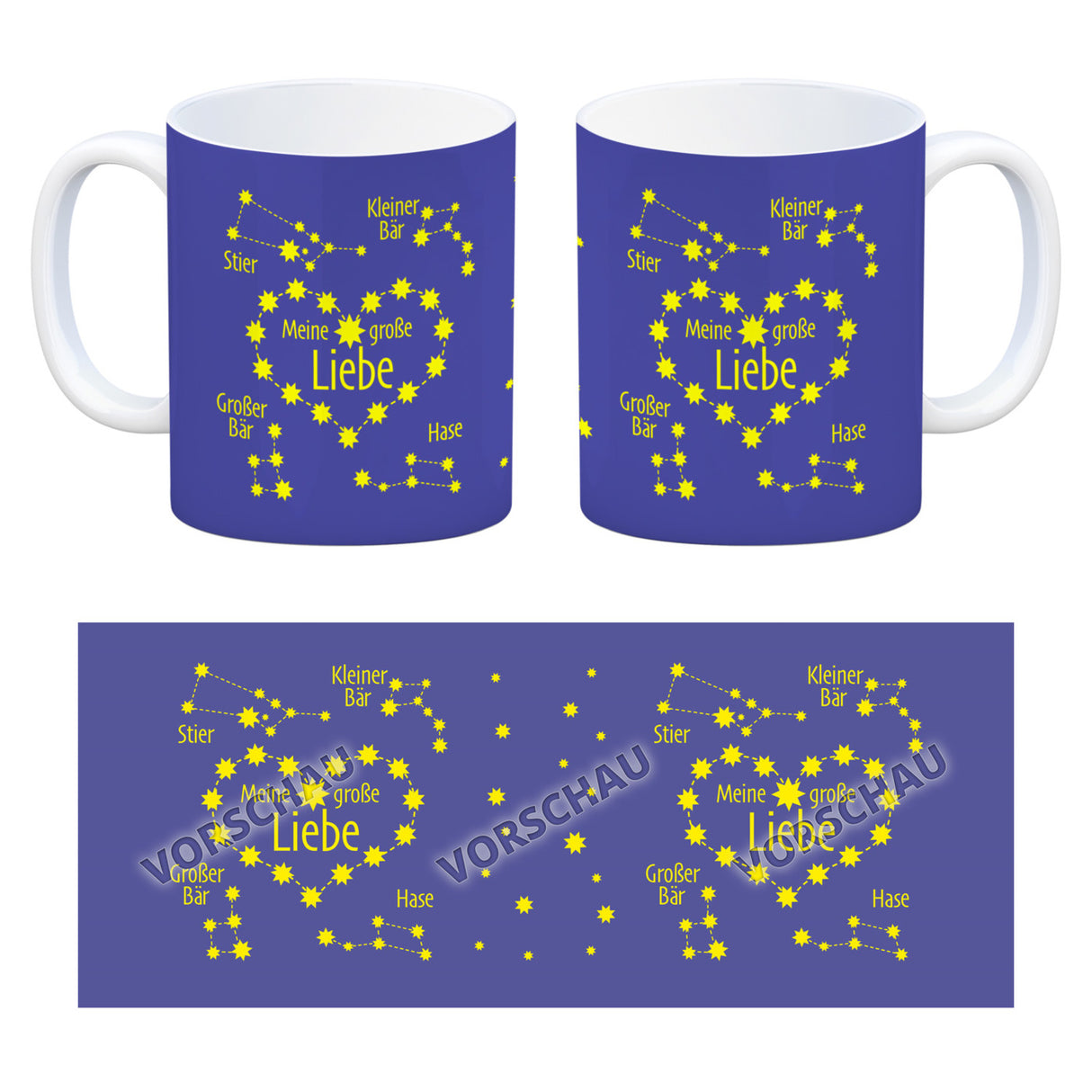 Sternbild Meine große Liebe Kaffeebecher