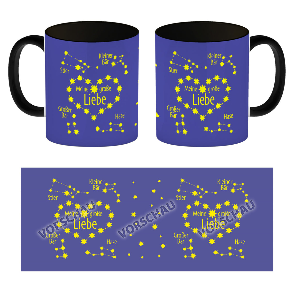 Sternbild Meine große Liebe Kaffeebecher