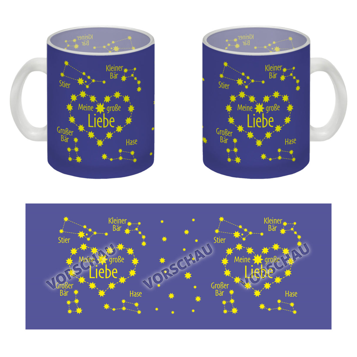 Sternbild Meine große Liebe Kaffeebecher