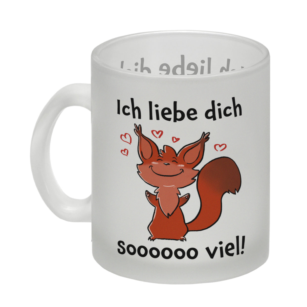 Ich liebe dich soooooo viel Kaffeebecher mit niedlichem Eichhörnchen