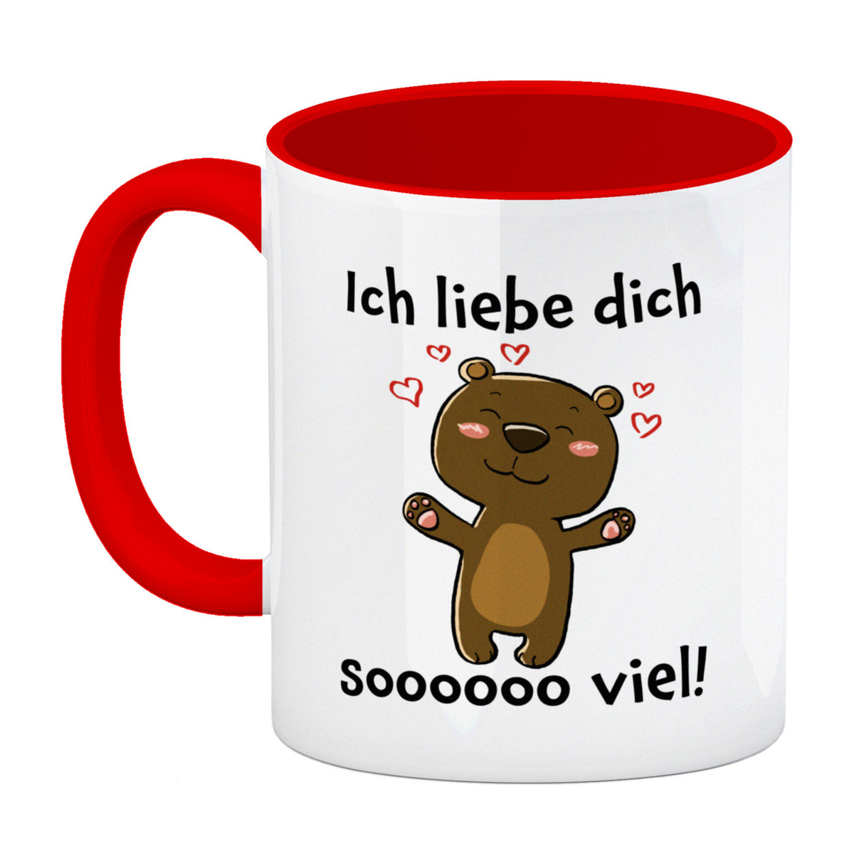 Ich liebe dich soooooo viel Kaffeebecher mit niedlichem Bärchen