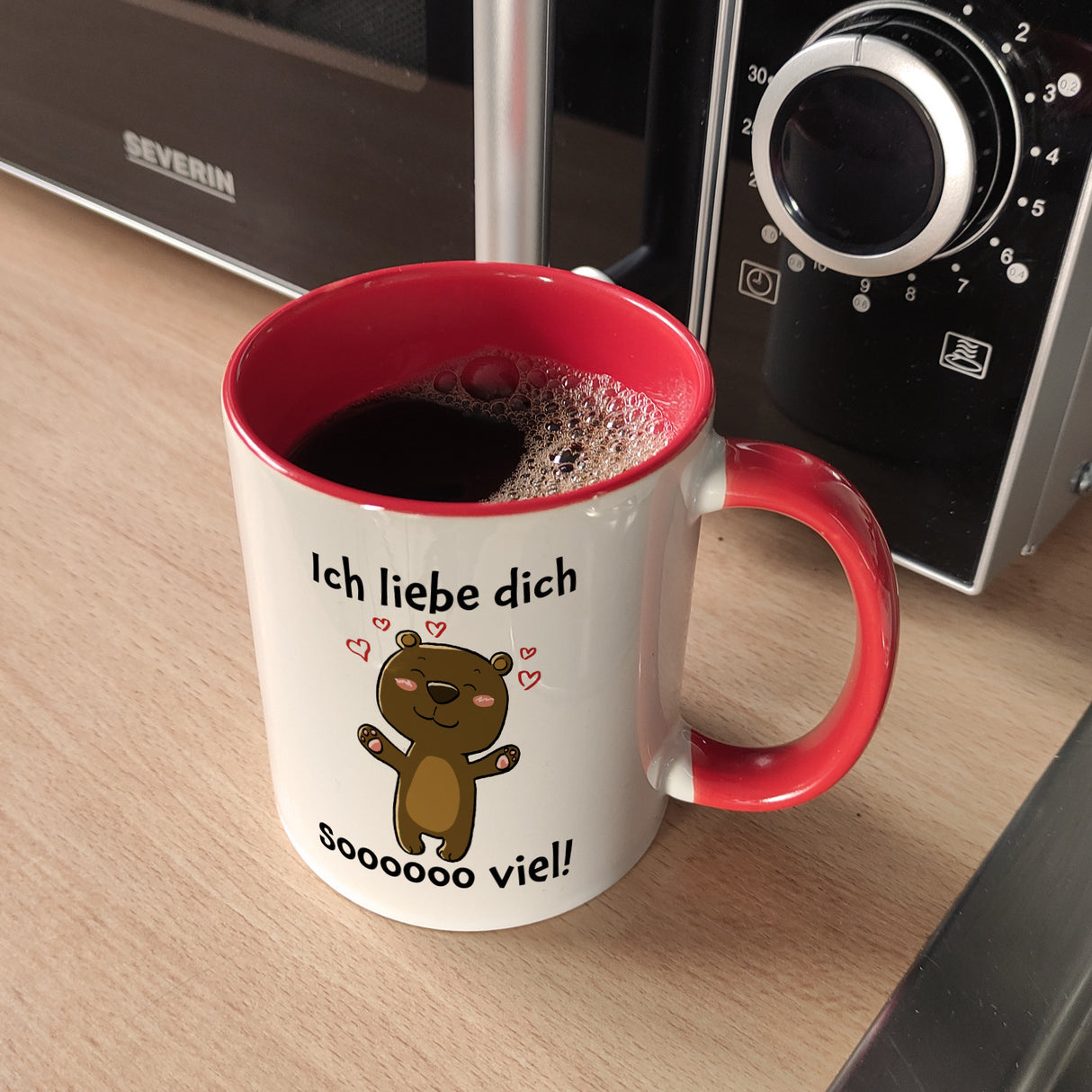 Ich liebe dich soooooo viel Kaffeebecher mit niedlichem Bärchen