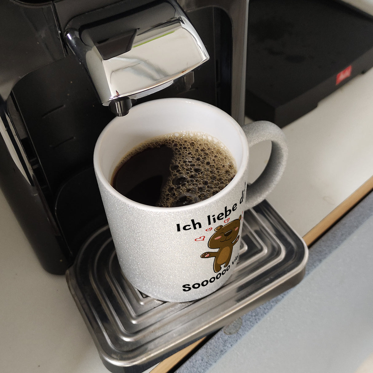Ich liebe dich soooooo viel Kaffeebecher mit niedlichem Bärchen