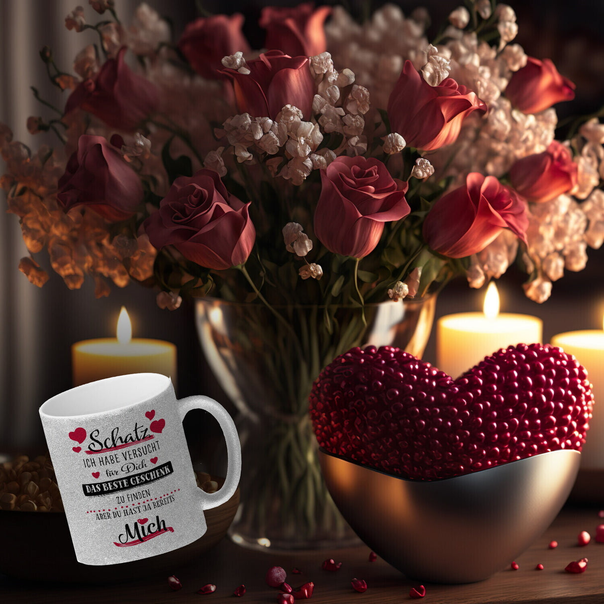 Bestes Geschenk für Schatz zum Valentinstag Kaffeebecher