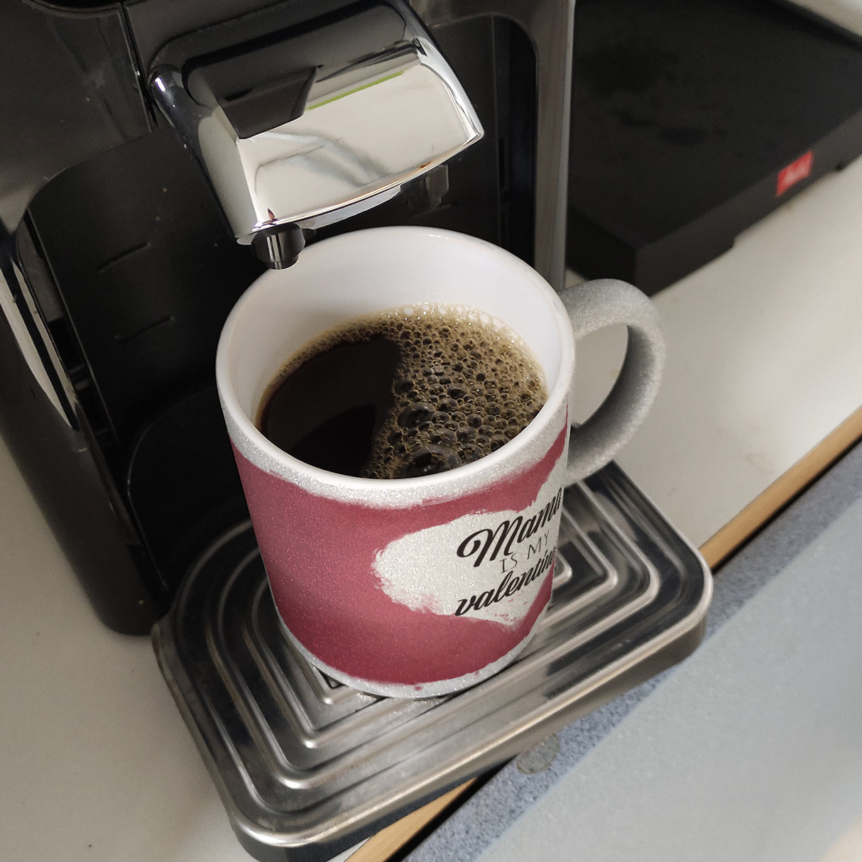 Mama is my valentine Kaffeebecher zum Valentinstag