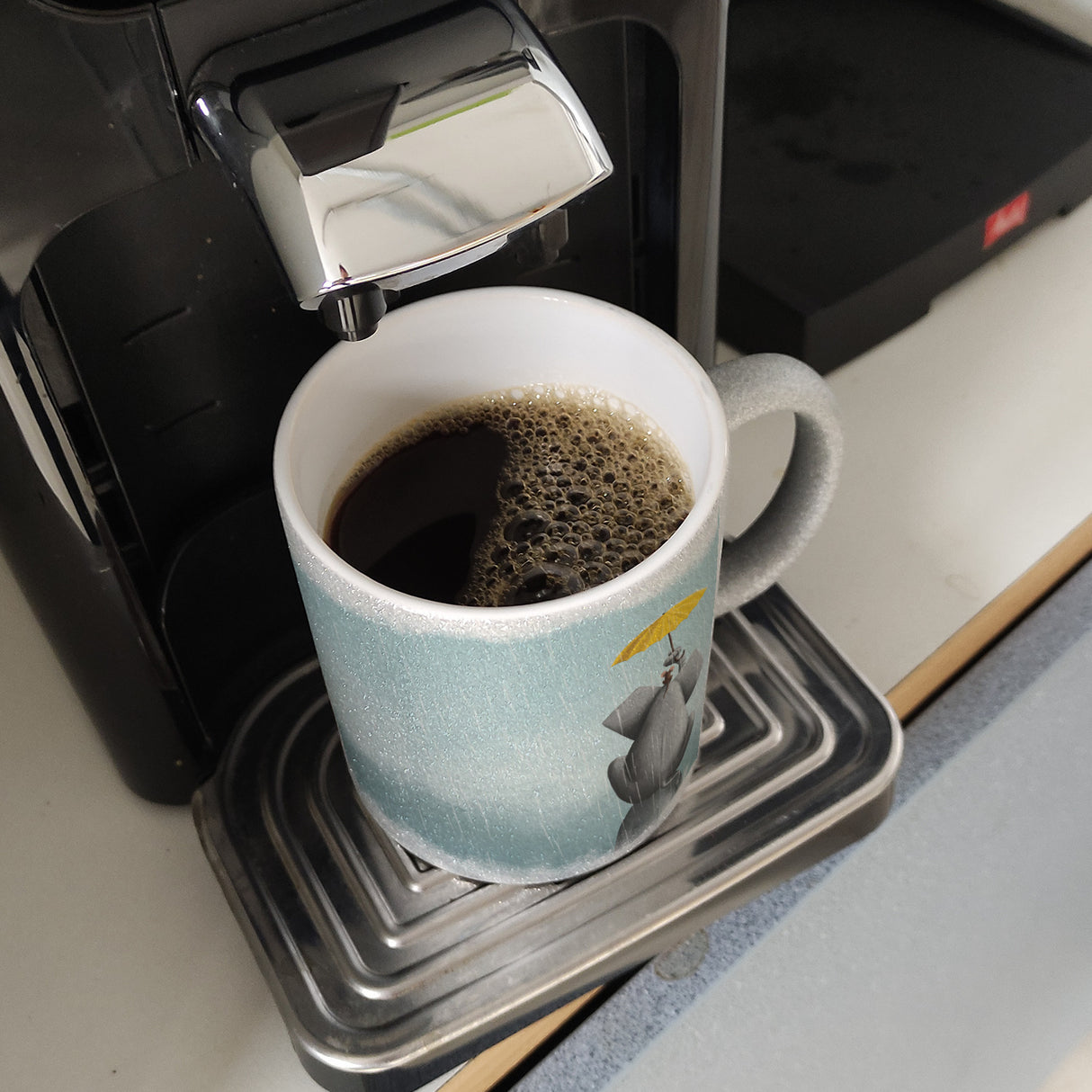 Danke, dass du immer für mich da bist Kaffeebecher mit schönem Motiv und Spruch