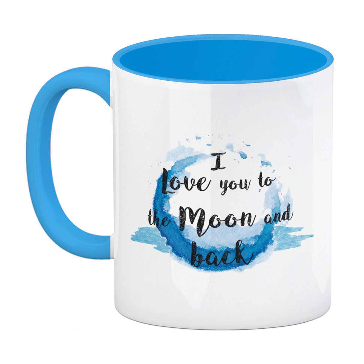 I love you to the Moon and back Valentinstag Kaffeebecher