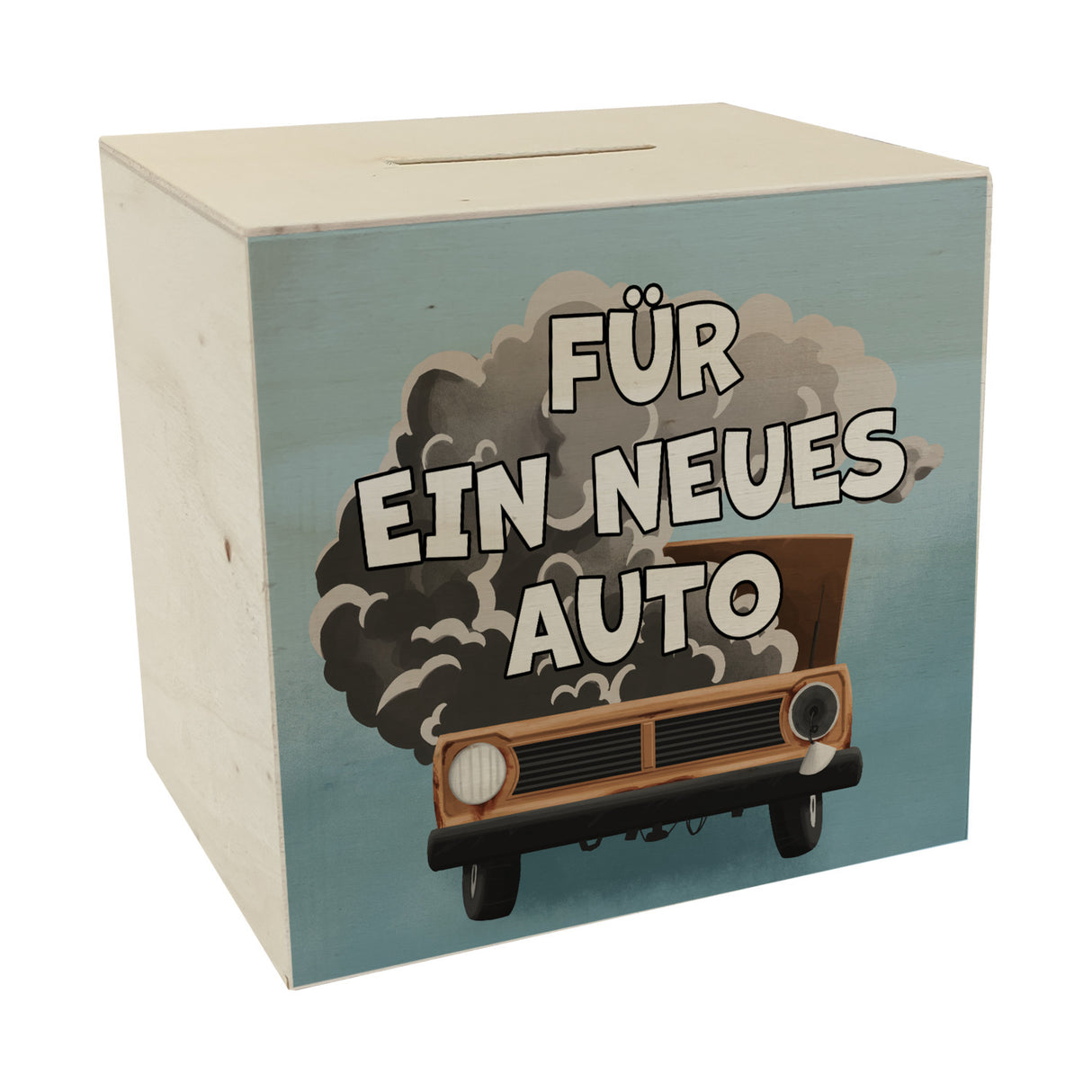 Für ein neues Auto Spardose mit lustigem Motiv