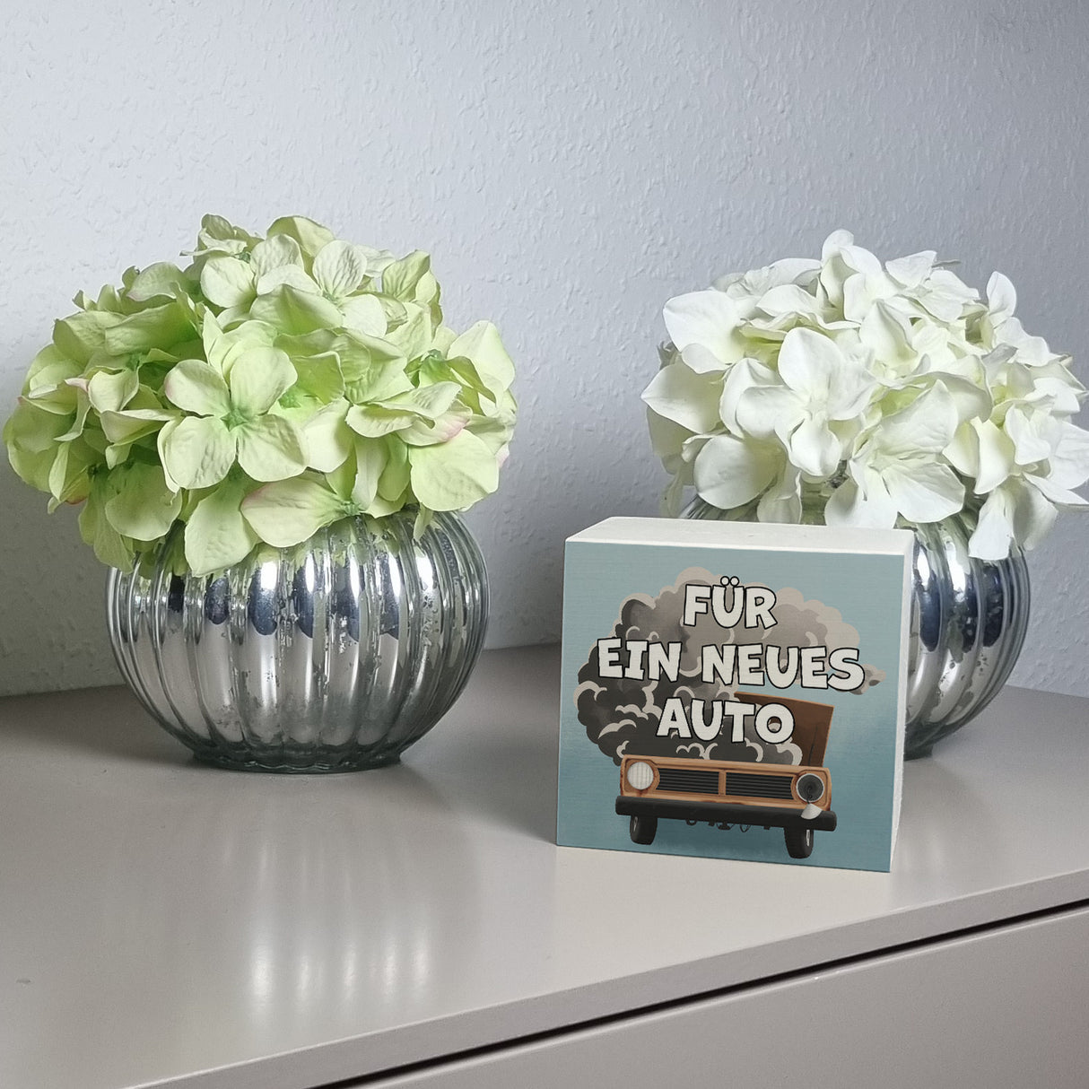Für ein neues Auto Spardose mit lustigem Motiv