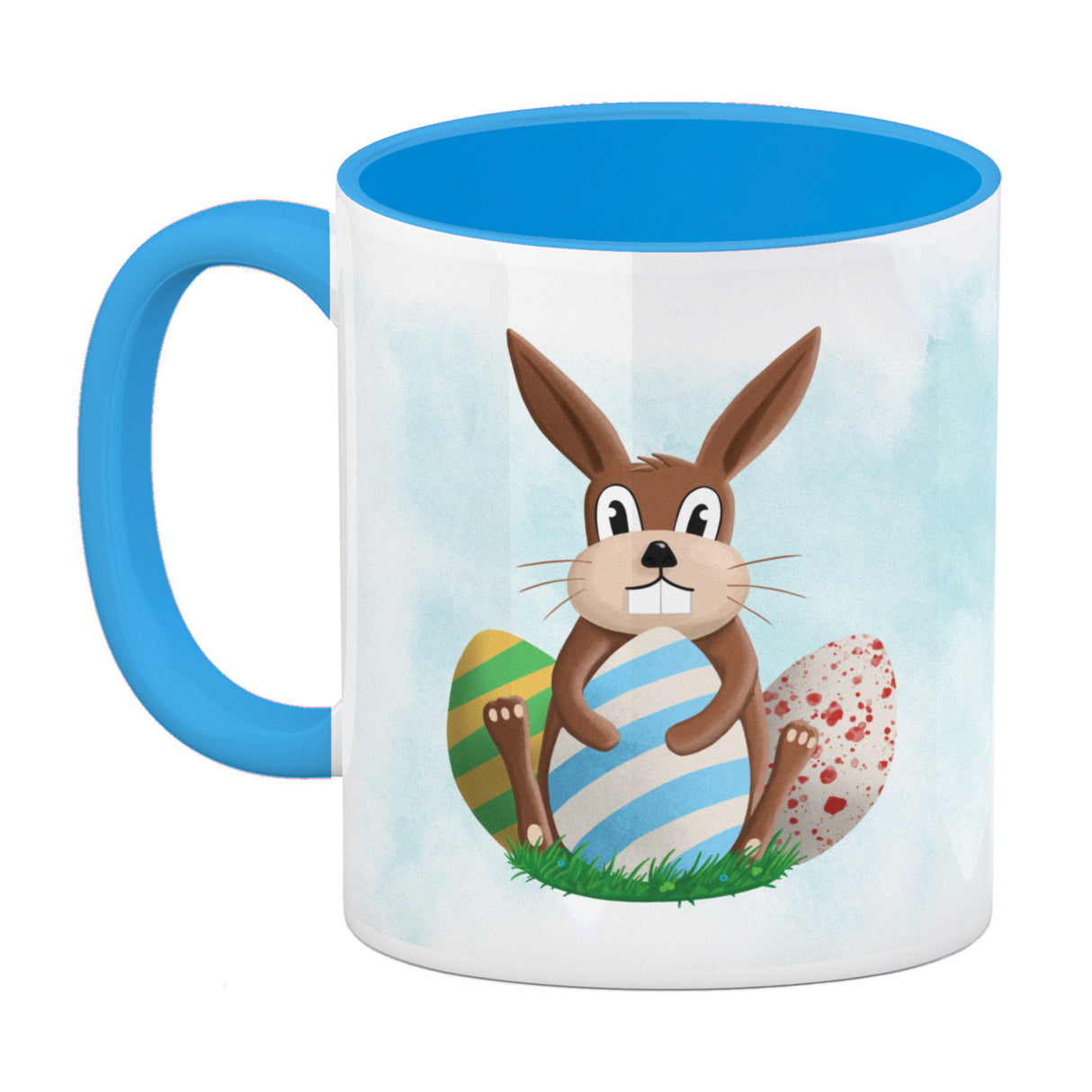 Osterhase und Ostereier Kaffeebecher