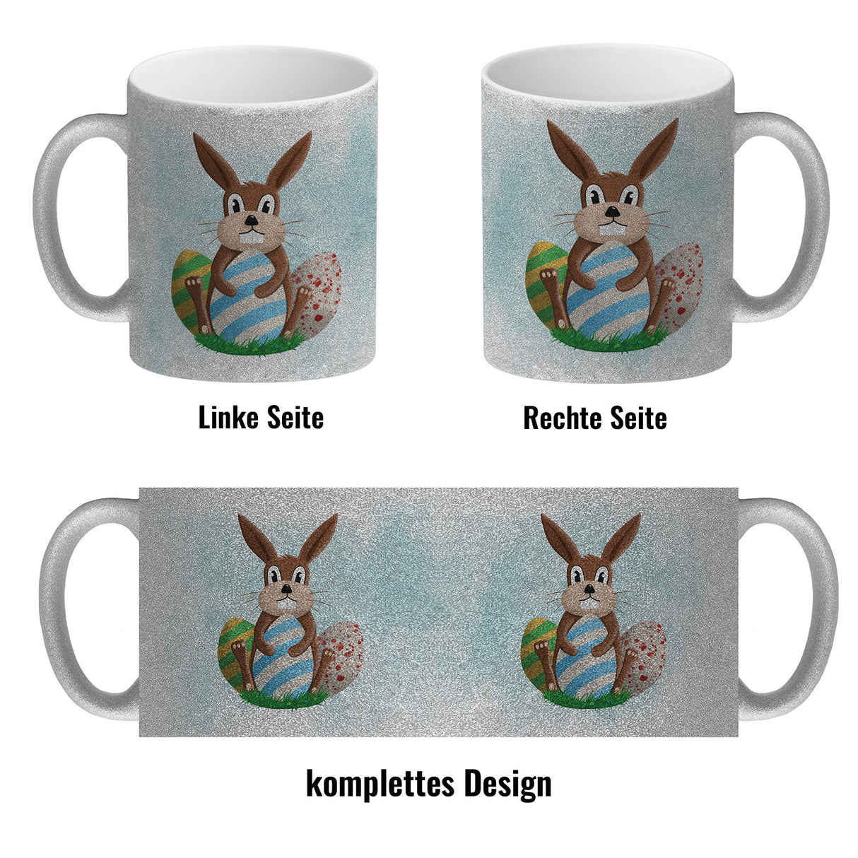 Osterhase und Ostereier Kaffeebecher
