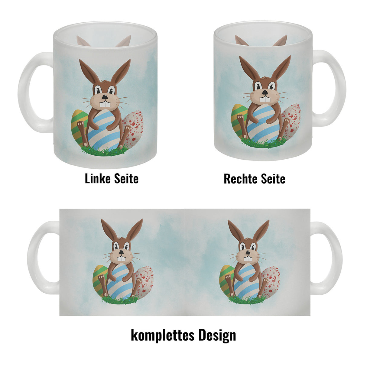 Osterhase und Ostereier Kaffeebecher