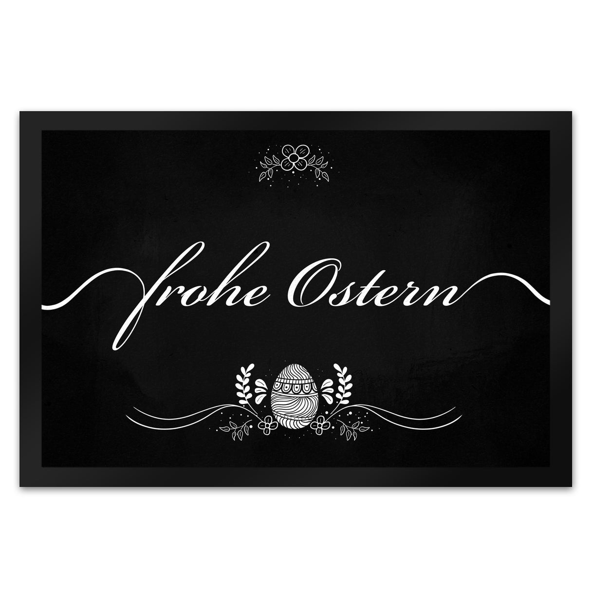Frohe Ostern Fußmatte mit Ornamenten