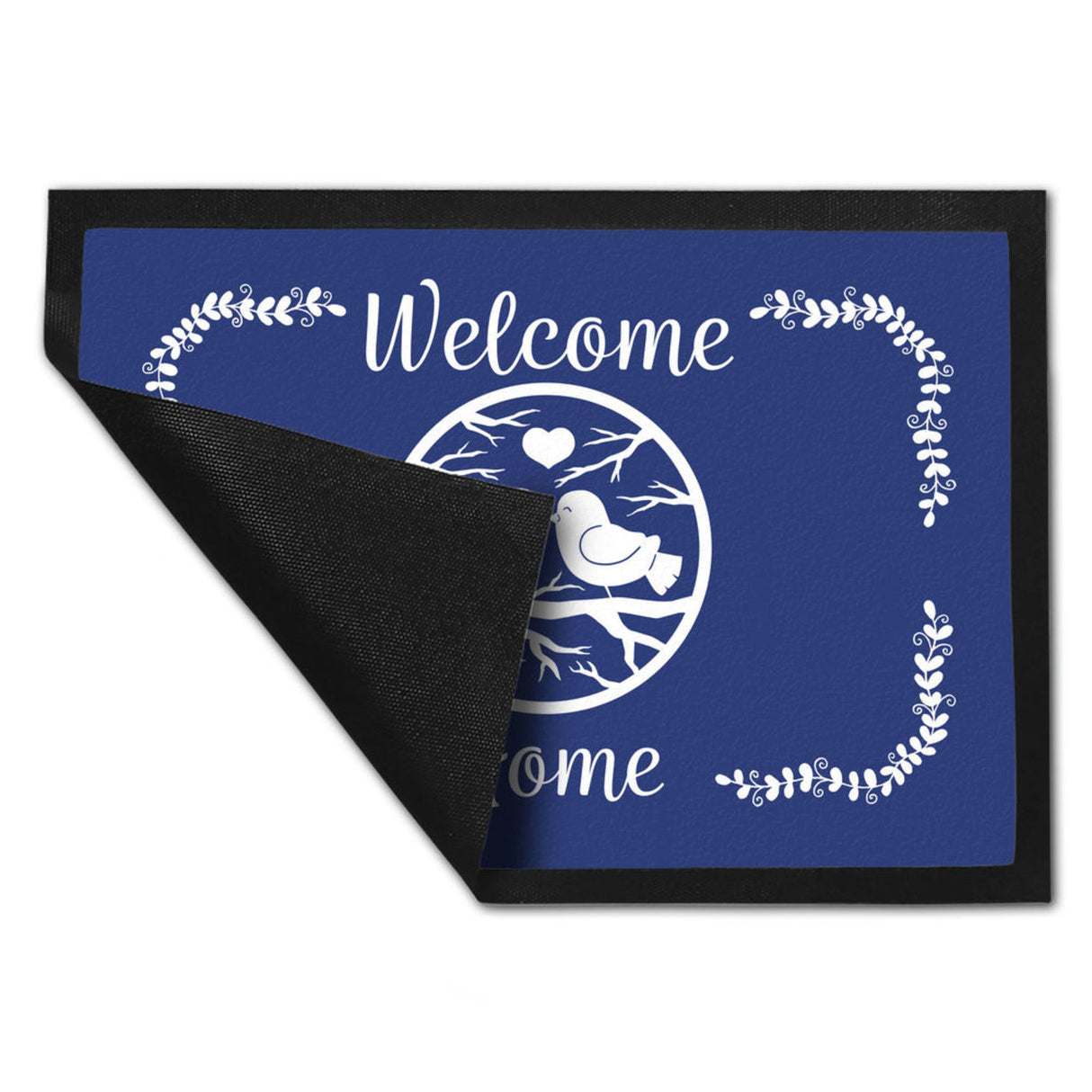 Welcome Home Fußmatte mit niedlichen Vögeln