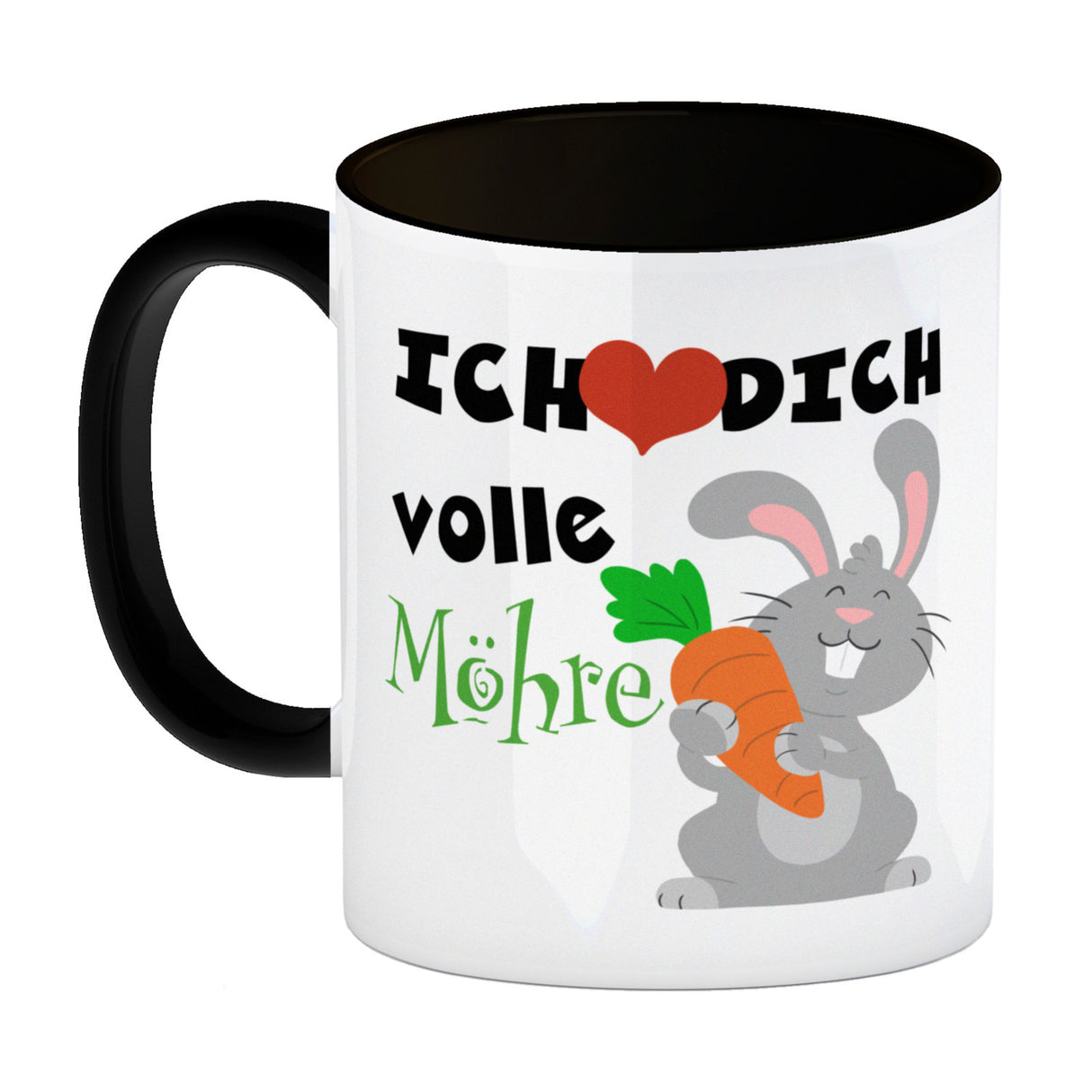 Ich liebe dich volle Möhre Kaffeebecher