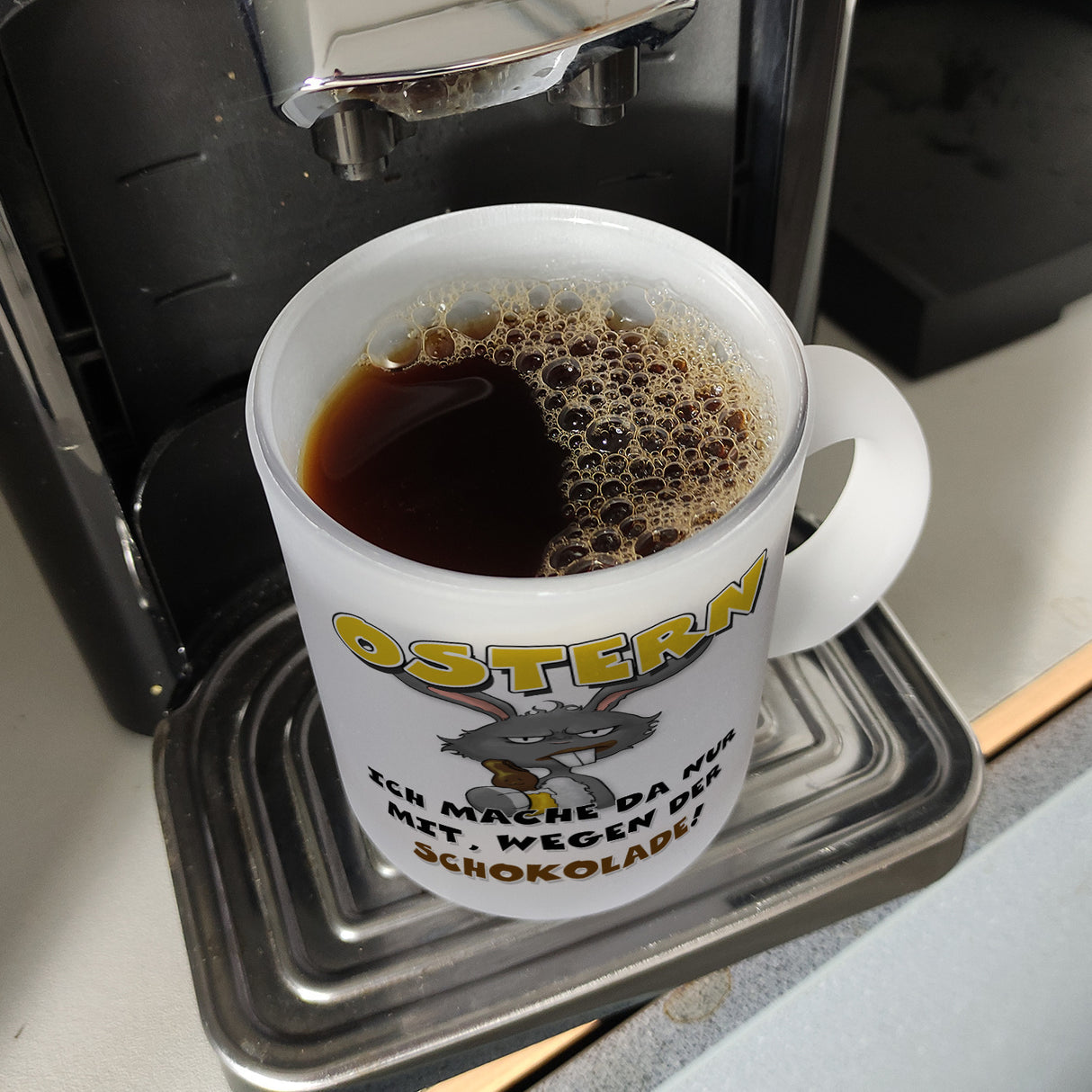 Ostern Ich mach da nur mit wegen der Schokolade! Kaffeebecher