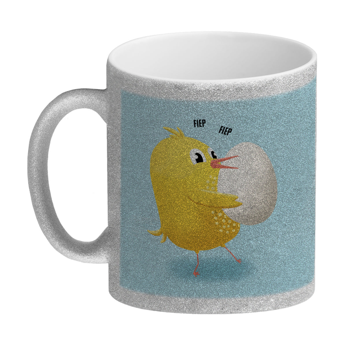 Niedliches Küken mit Ei Kaffeebecher