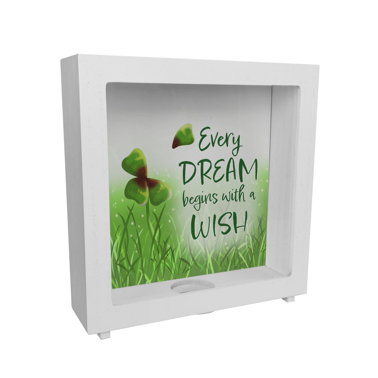 Every dream begins with a wish Kleeblatt Spardose