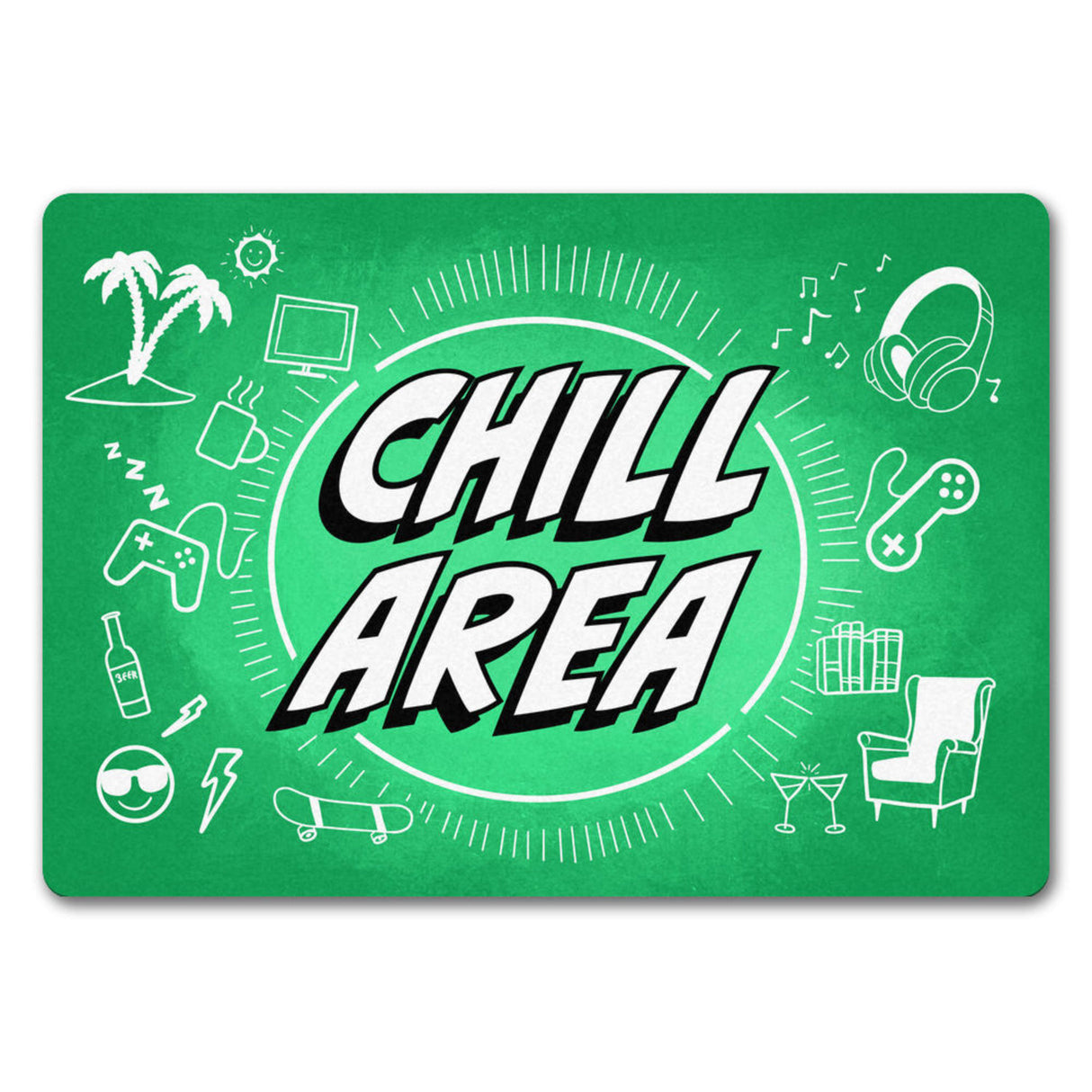 Chill Area Icons Fußmatte
