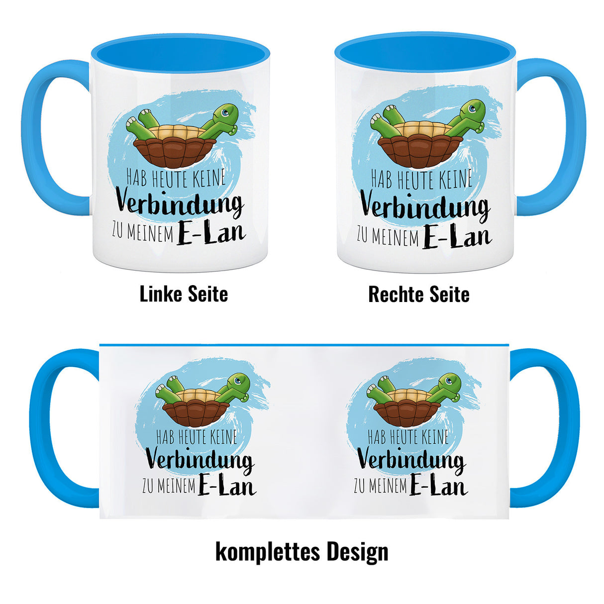 Hab heute keine Verbindung zu meinem E-Lan Schildkröte Kaffeebecher
