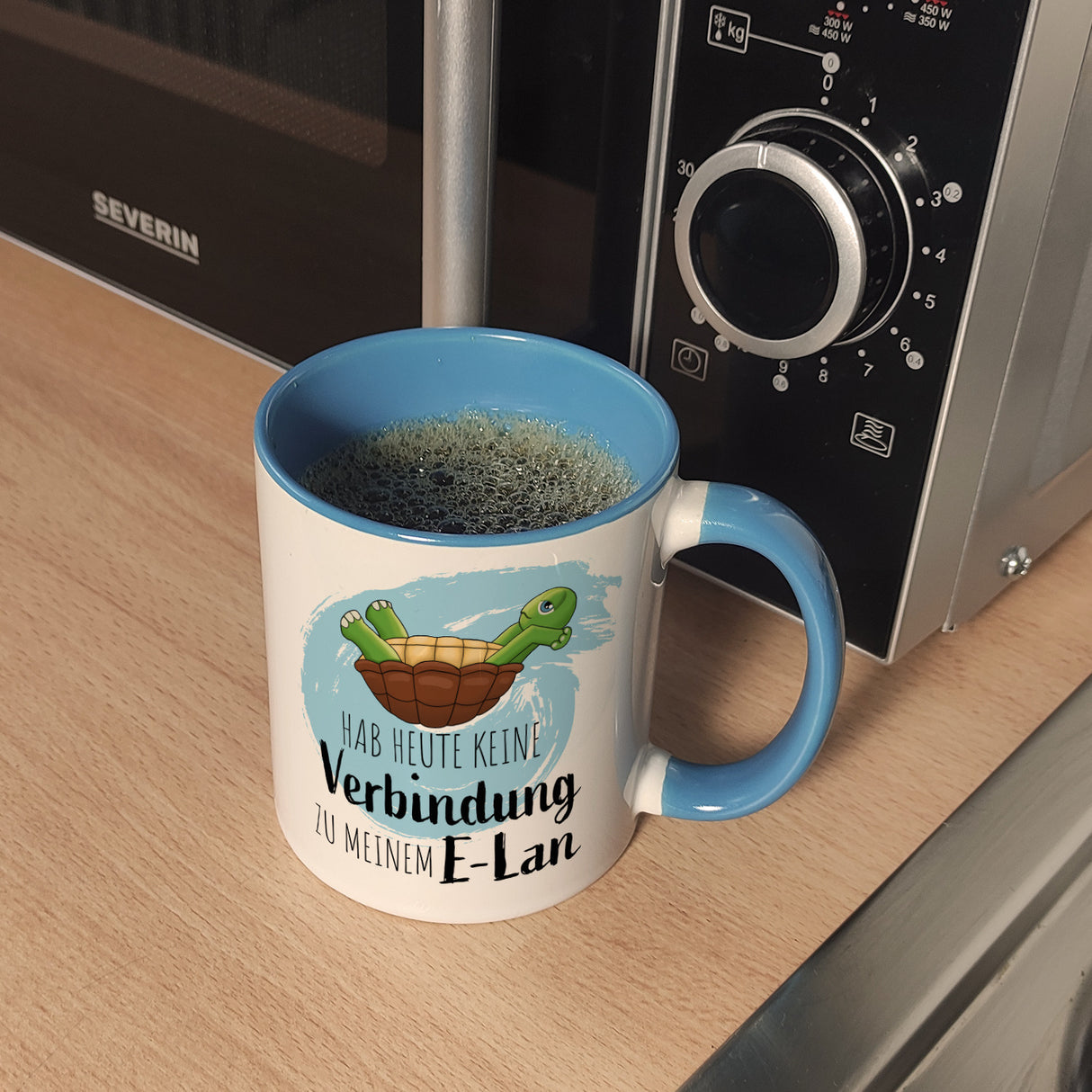 Hab heute keine Verbindung zu meinem E-Lan Schildkröte Kaffeebecher