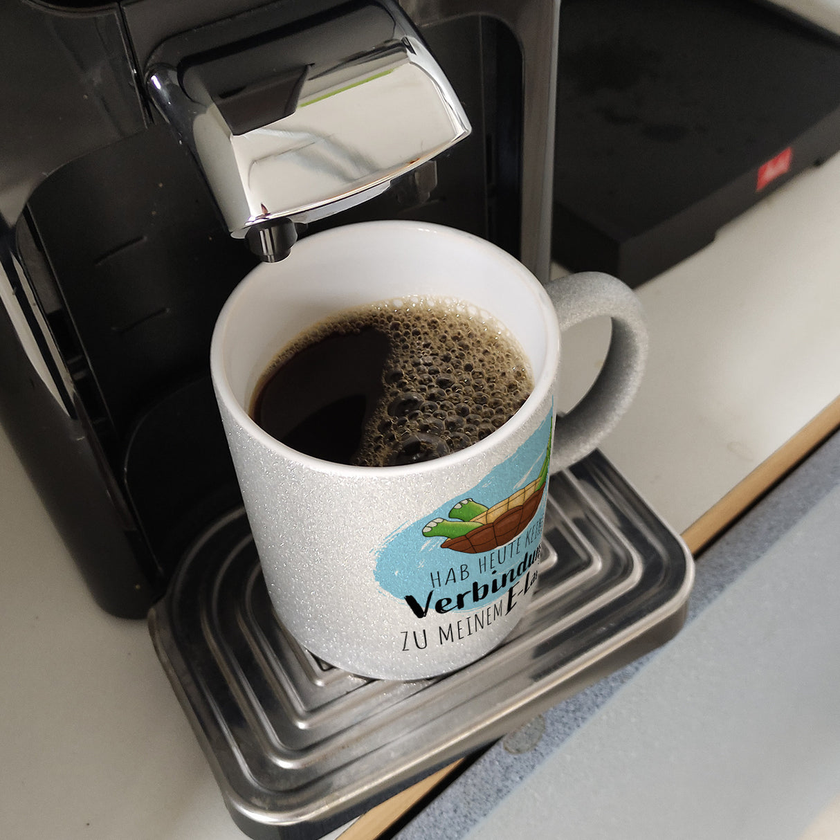 Hab heute keine Verbindung zu meinem E-Lan Schildkröte Kaffeebecher