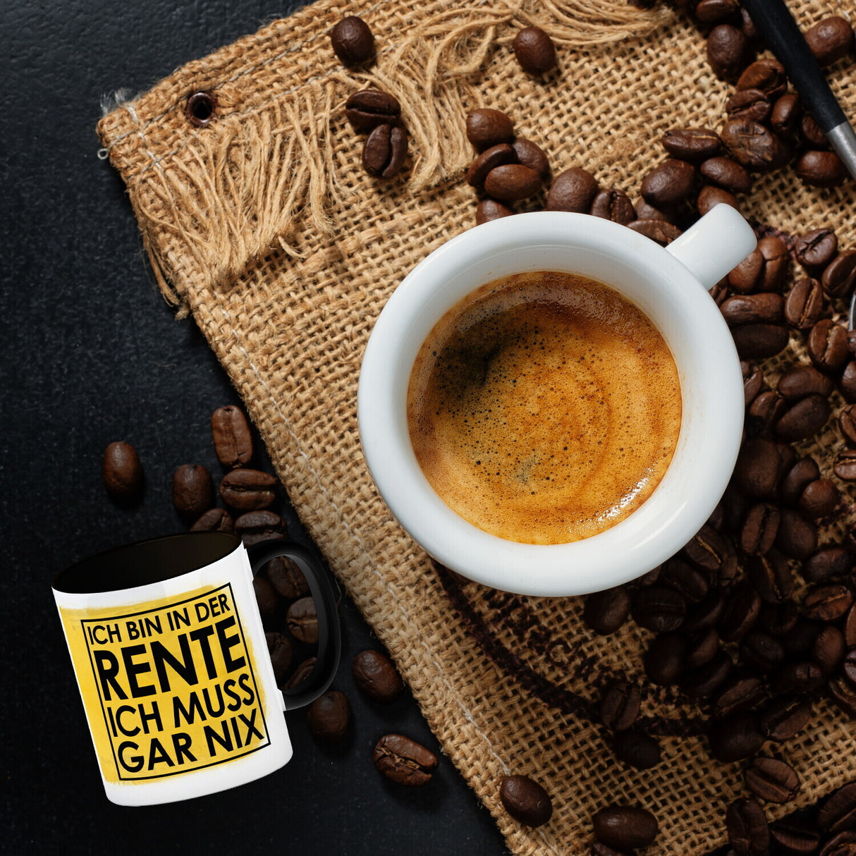 Ich bin in der Rente ich muss gar nix Kaffeebecher für den Ruhestand