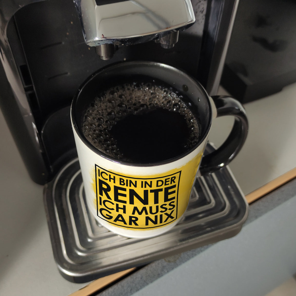 Ich bin in der Rente ich muss gar nix Kaffeebecher für den Ruhestand