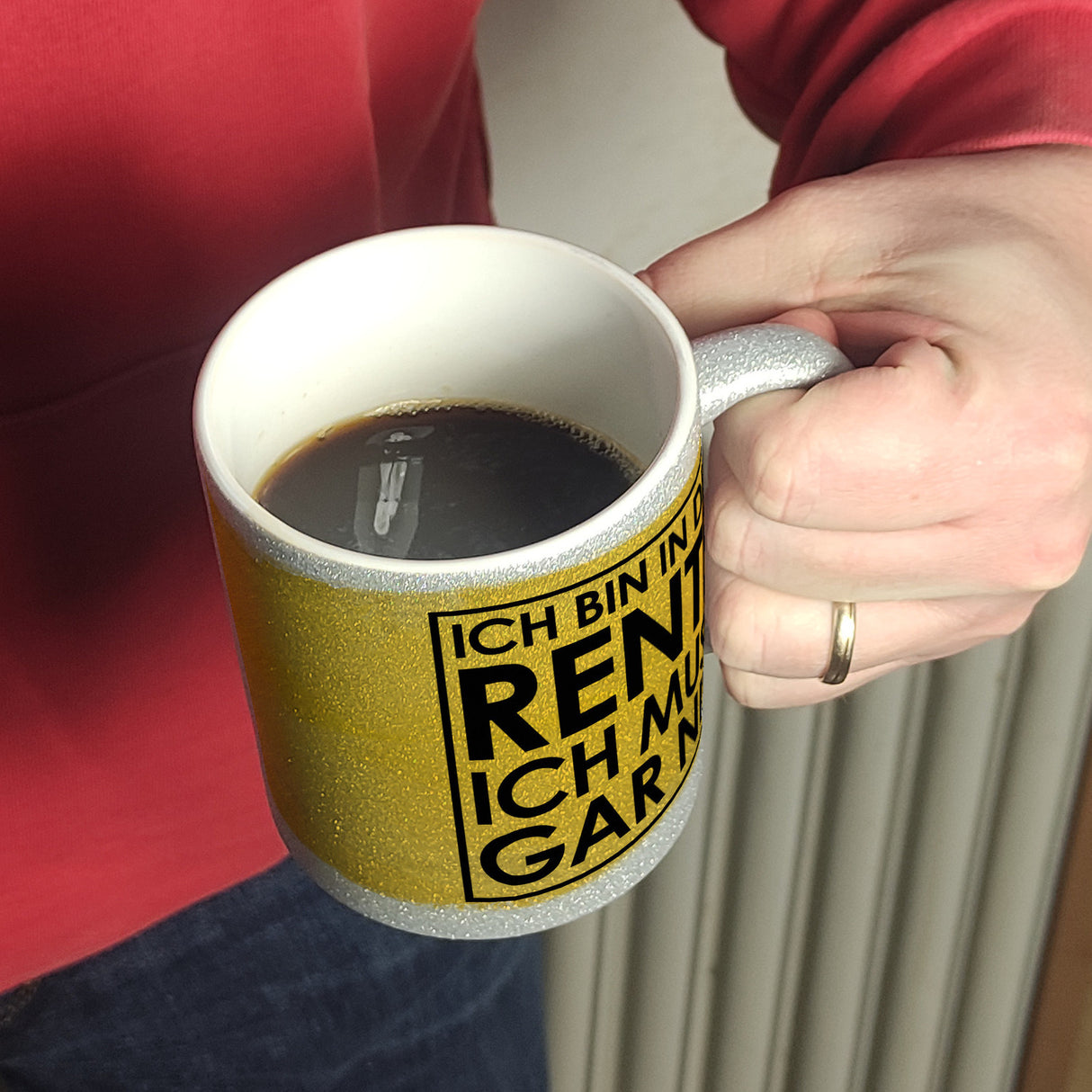 Ich bin in der Rente ich muss gar nix Kaffeebecher für den Ruhestand