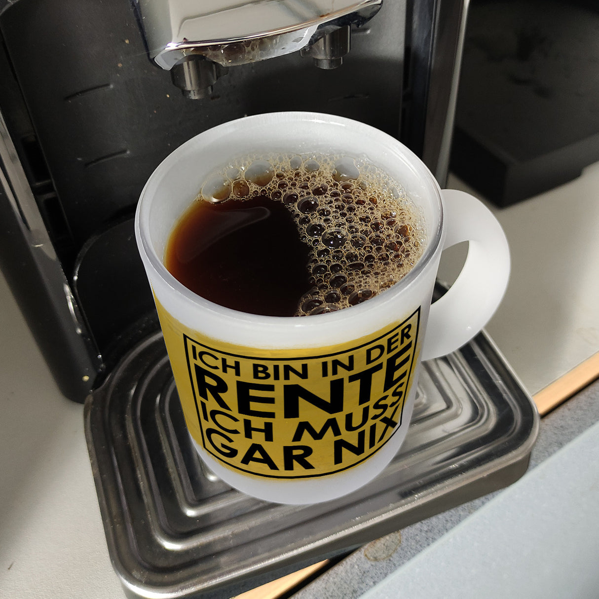 Ich bin in der Rente ich muss gar nix Kaffeebecher für den Ruhestand