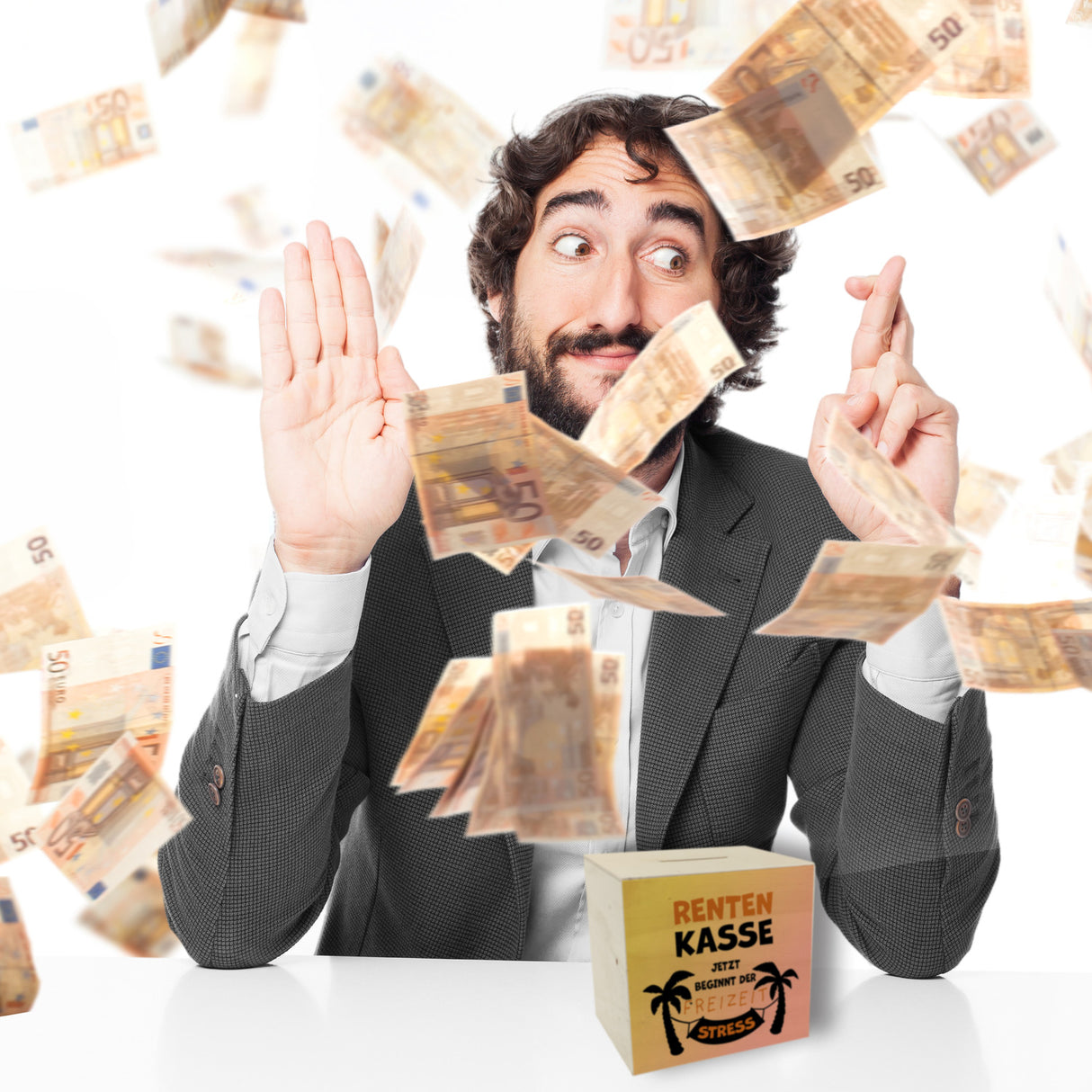 Rentenkasse - jetzt beginnt der Freizeitstress Spardose