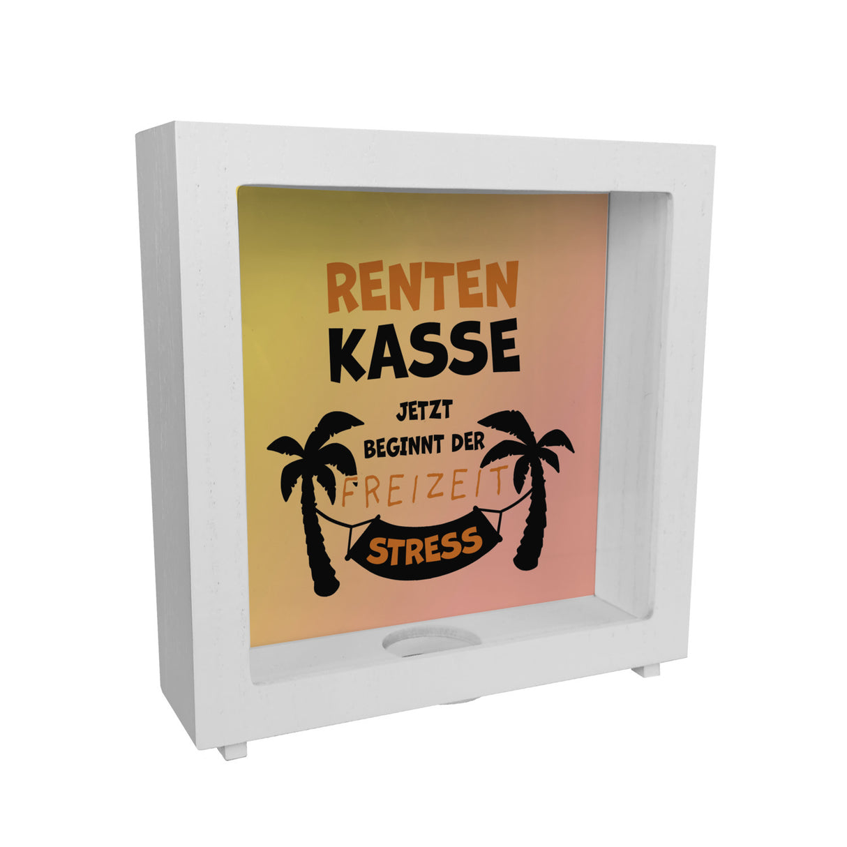 Rentenkasse - jetzt beginnt der Freizeitstress Spardose
