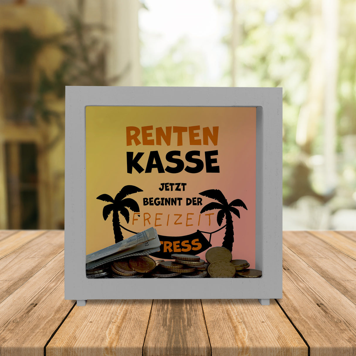 Rentenkasse - jetzt beginnt der Freizeitstress Spardose